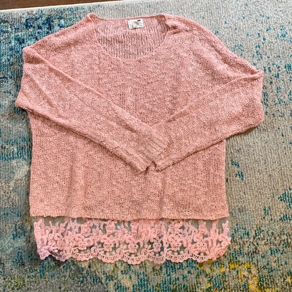 LA Hearts pink sweater - Picture 1 of 6